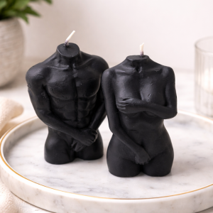Abstract Male Torso Candle